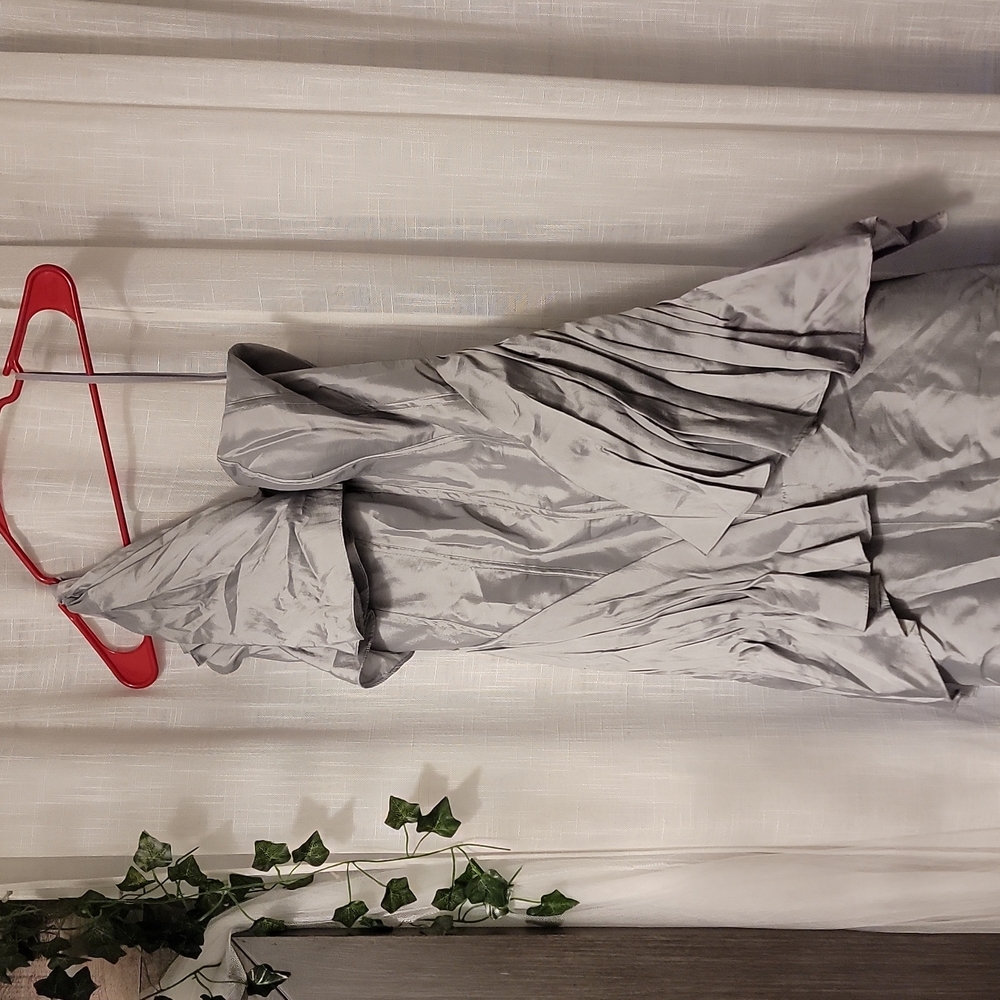 Silver long dress